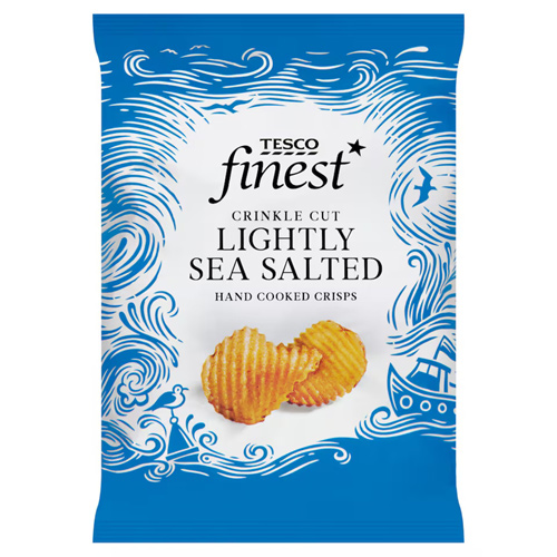 Tesco Finest Lightly Sea Salted Crinkle Cut Crisps