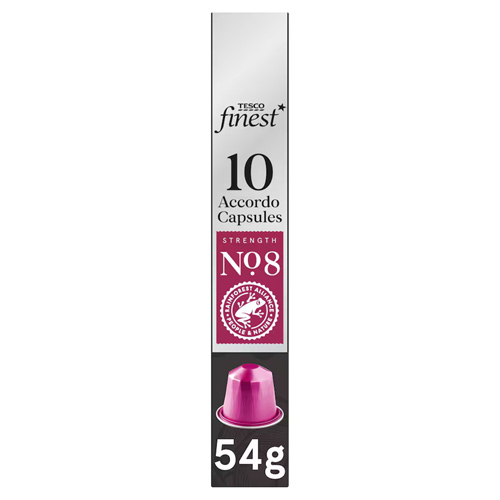 Tesco Finest 10 Accordo Capsules No. 8 Strength