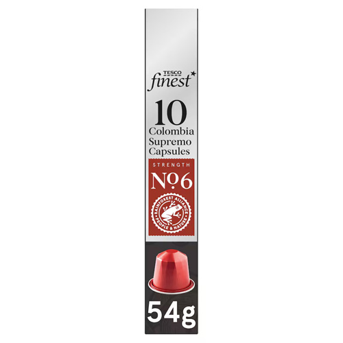 Tesco Finest 10 Colombia Supremo Coffee Capsules