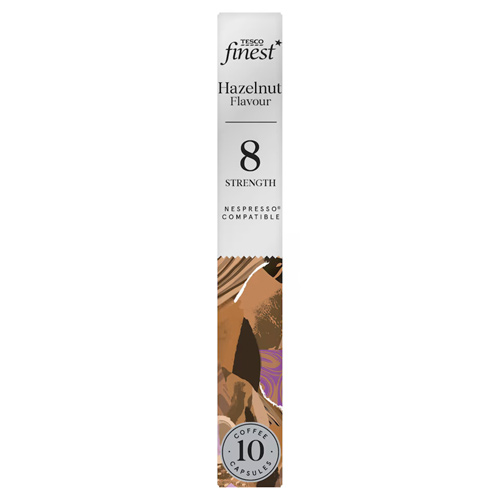 Tesco Finest Hazelnut Flavour Coffee Capsules 10 Pack