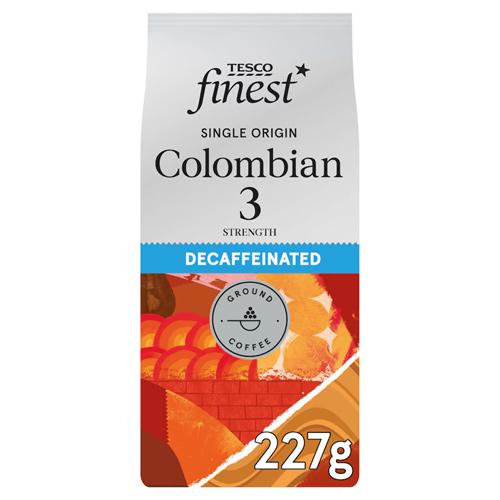 Tesco Finest Decaffeinated Colombian Coffee Beans 227G