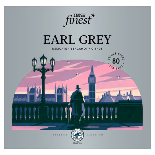 Tesco Finest 80 Earl Grey Tea Bags (Bulk Buy Pack Of 6)