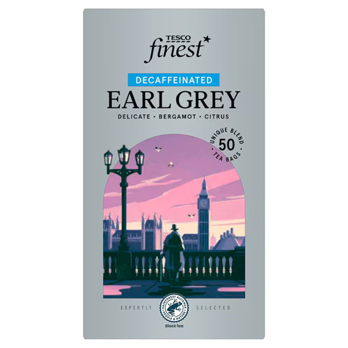 Tesco Finest Decaffeinated Earl Grey Tea Bags 50 Pack
