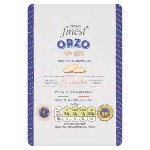 Tesco Finest Orzo Pasta (Bulk Buy Pack Of 6)