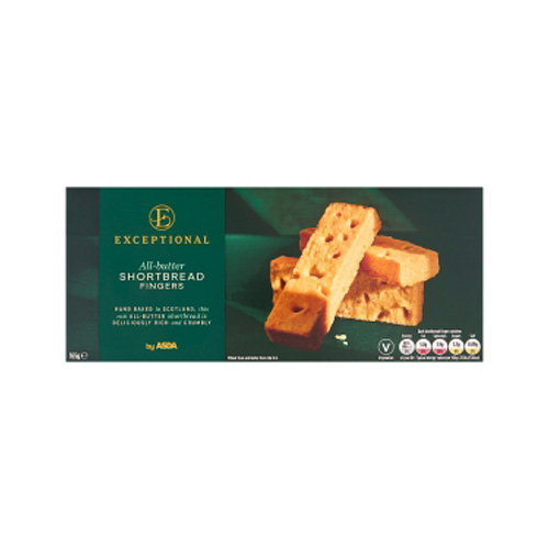 Exceptional By Asda All-Butter Shortbread Fingers