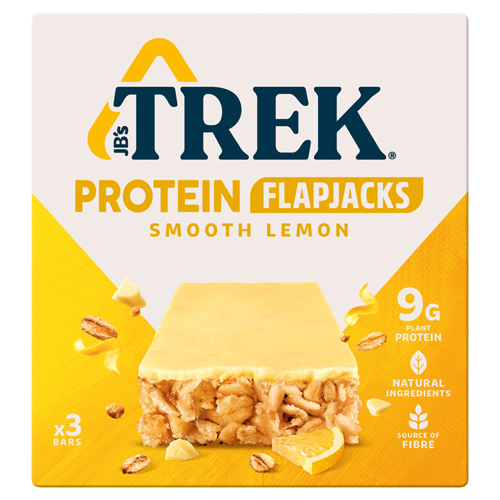 TREK Smooth Lemon Protein Flapjack 3 x 50g