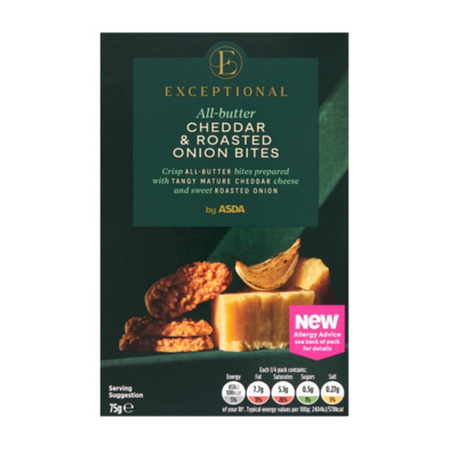 Exceptional By Asda All-Butter Cheddar & Roasted Onion Bites