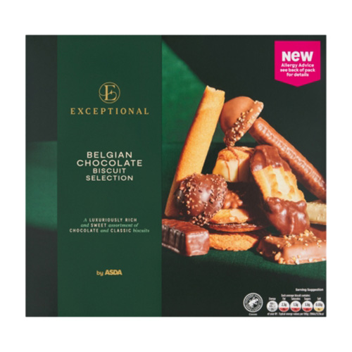 Exceptional By Asda Belgian Chocolate Biscuit Selection
