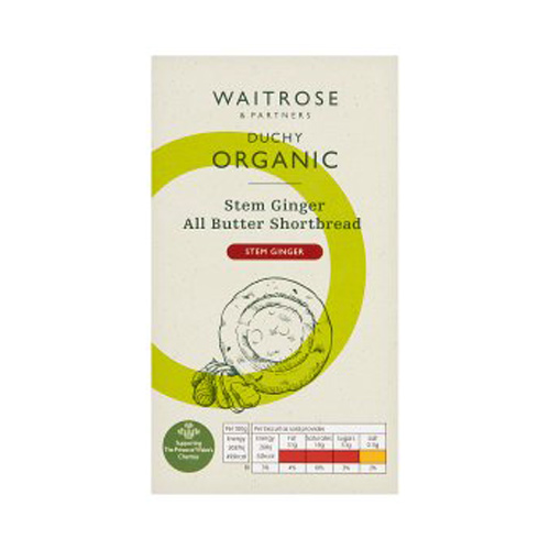 Waitrose Shortbread Stem Ginger