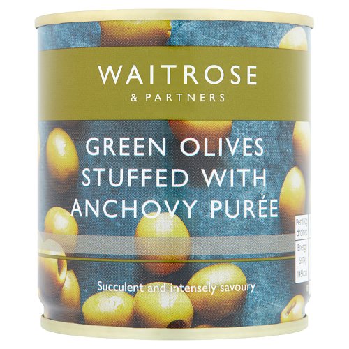 Waitrose Olives Stuffed Green with Anchovy