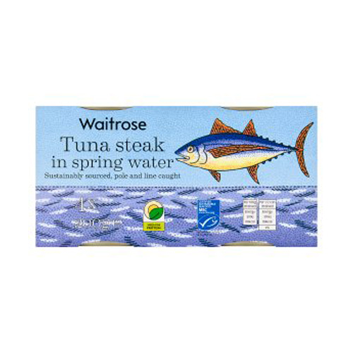 Essential Waitrose Tuna Steak in Spring Water 4 Pack