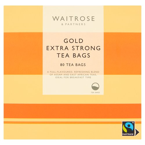 Waitrose Gold Extra Strong 80 Tea Bags