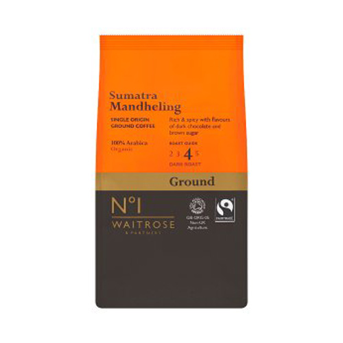 Waitrose & Partners No.1 Organic Ground Coffee Sumatra Mandheling