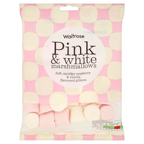 Waitrose Pink and White Marshmallows