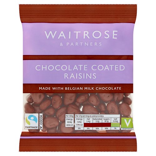 Waitrose Belgian Chocolate Raisins