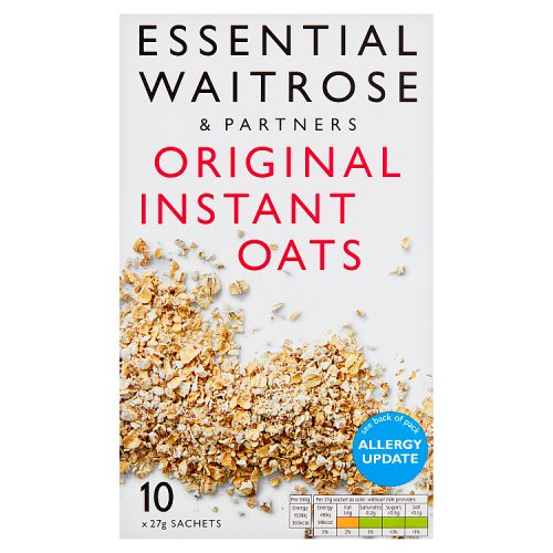 Essential Waitrose Instant Oats Original 10 Pack