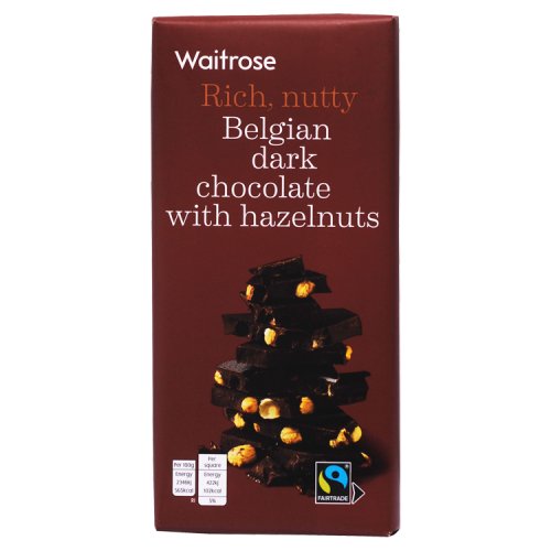 Waitrose Belgian Dark Chocolate Hazelnuts