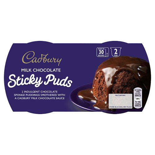 Cadbury Chocolate Sponge Pudding 2 Pack