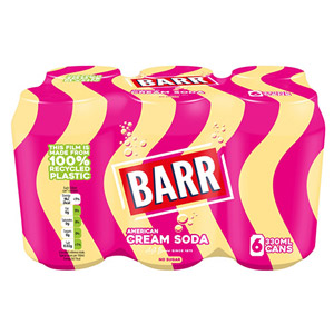 Barr Cream Soda 6 Pack