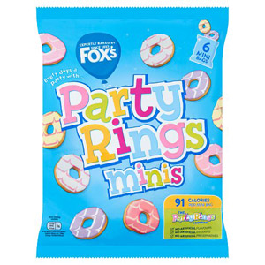Foxs Mini Party Rings 6 Pack