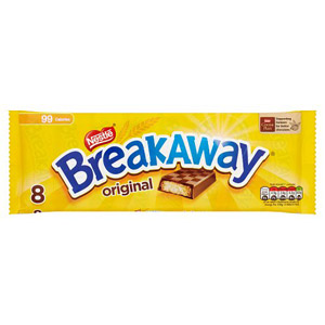 Nestle Breakaway Milk Choc 8 Pack