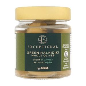 Exceptional By Asda Green Halkidiki Whole Olives