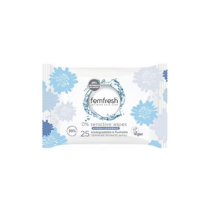 FemFresh Wipes 0% 25 Pack