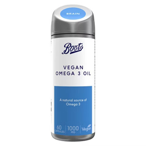 Boots Vegan Omega 3 Oil 1000 mg 60 Capsules