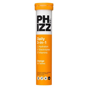 Phizz Orange 3-in-1 Hydration Electrolytes And Vitamins Effervescent