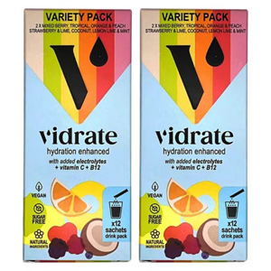Vidrate Hydration Variety Pack 2 x 12s