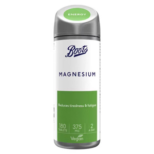 Boots Magnesium 375mg 180 Tablets