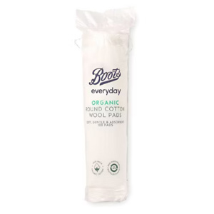 Boots Everyday Organic Cosmetic Round Cotton Wool Pads