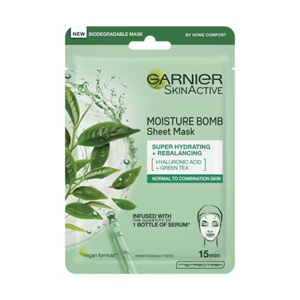 Garnier Moisture Bomb Green Tea and Hyaluronic Acid Sheet Mask - Hydrating