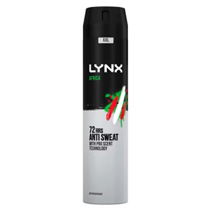 Lynx XXL Africa 72-hour protection Antiperspirant Deodorant Aerosol Spray