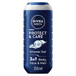 Nivea Men Protect & Care Moisturising Shower Gel with Aloe Vera for Body, Face &