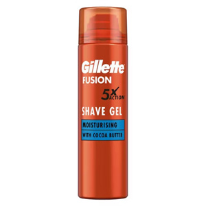 Gillette Fusion Moisturising Shave Gel for Men with Cocoa Butter