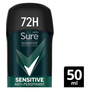 Sure Men Sensitive Nonstop Protection Antiperspirant Deodorant Stick