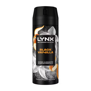 Lynx Fine Fragrance Collection Premium Body Spray Black Vanilla