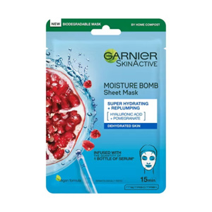 Garnier Moisture Bomb Pomegranate And Hyaluronic Acid Sheet Mask Hydrating