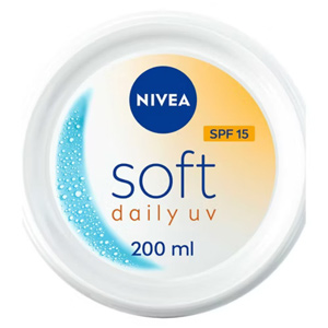 Nivea Soft Daily UV Moisturiser for Face Hand & Body SPF15