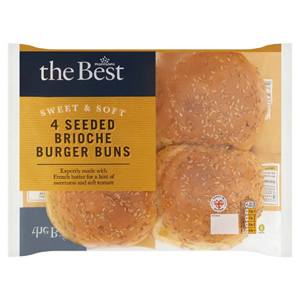 Morrisons The Best Seeded Brioche Burger Buns