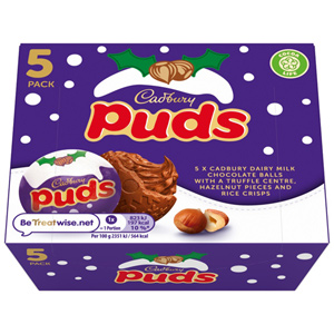 Cadbury Xmas Puds 5 Pack