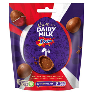 Cadbury Dairy Milk with Daim Mini Eggs Bag