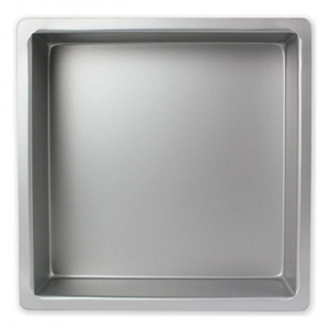 PME 8 x 4 Inch Deep Square Seamless Baking Tin