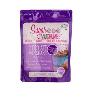 Sugar & Crumbs Chocolate Milkshake Icing Sugar 500g x 6