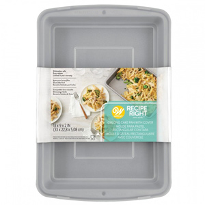 Wilton Recipe Right Oblong Pan with Cover 32.5 x 22.5 x 5cm
