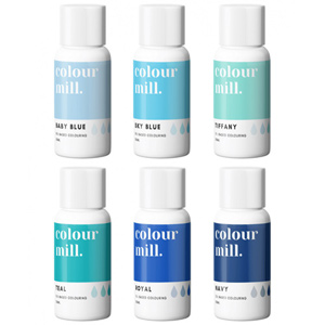 Colour Mill Blues Gift Set Of 6 - Oil Based Colouring 20ml