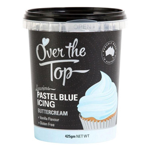 Over The Top Pastel Blue - 425g Buttercream x 6