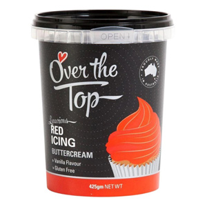 Over The Top Red - 425g Buttercream x 6