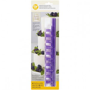 Wilton Plastic Support Rods and Caps Pack Of 14